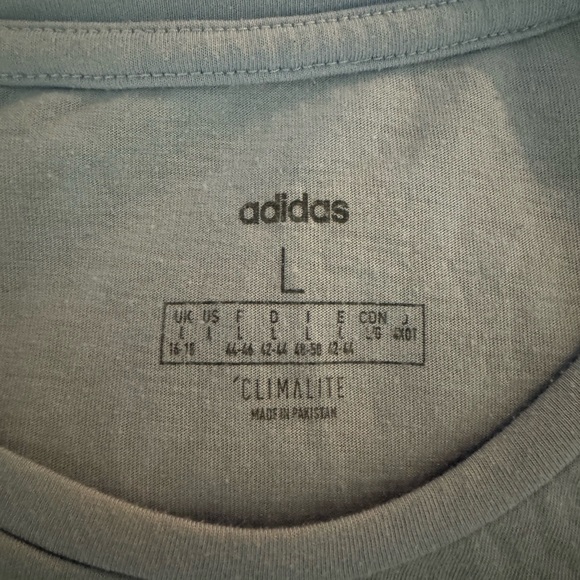 Adidas Cropped T-Shirt Blue - Picture 3 of 3